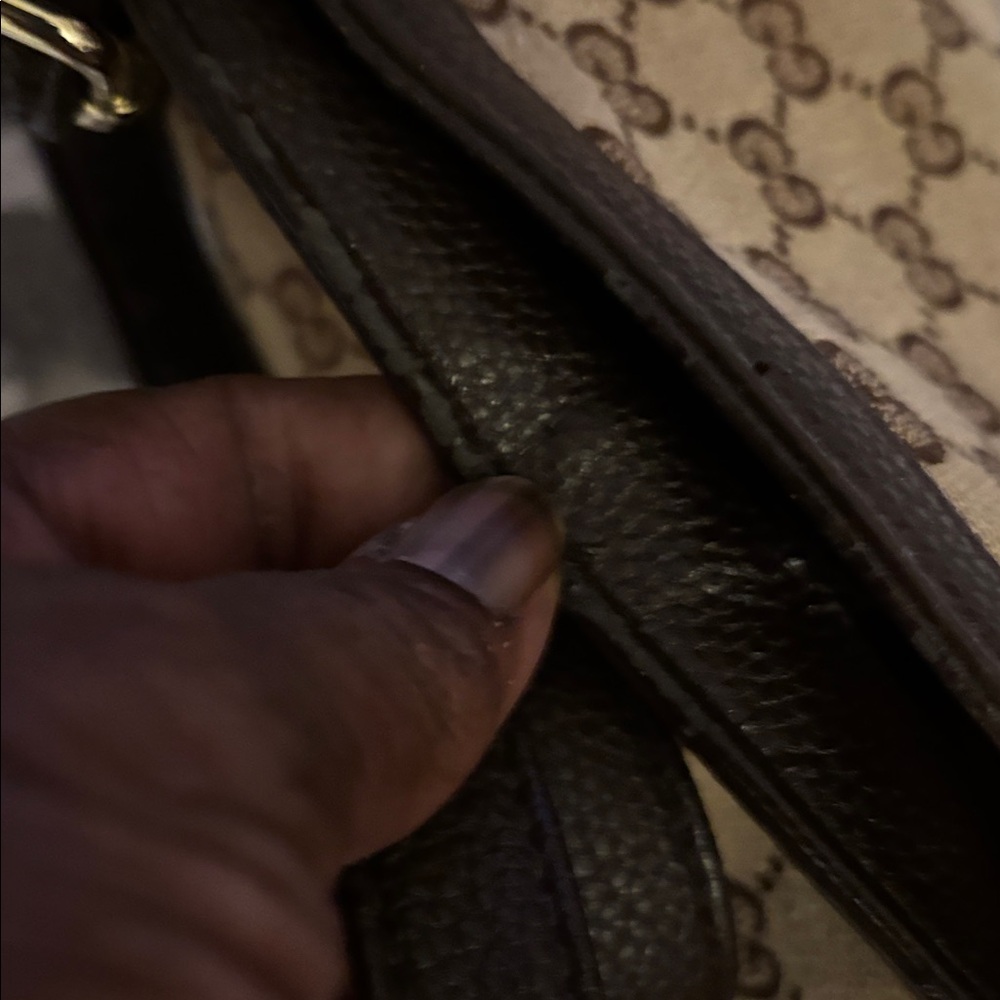 Gucci Beige and Brown GG Crossbody Bag_Asis sale. No cancellations or refunds. - Picture 9 of 16